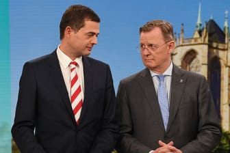 Wenn es nach den Thüringern geht, sollten CDU-Landeschef Mike Mohring (l.