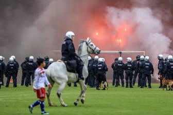 Pyrotechnik im Volksparkstadion: Wegen der Ausschreitungen beim Abstiegsspiel des HSV 2018 hat es jetzt das erste Urteil gegeben.