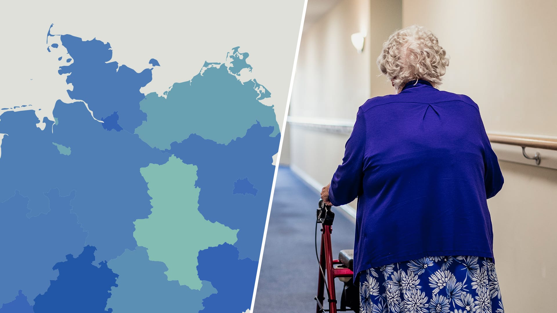 Eine Seniorin mit Rollator: Frauen werden statistisch gesehen älter als Männer.