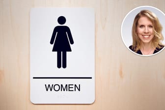 Toilettenzeichen für Frauen: Privatsphäre in der Beziehung muss sein.