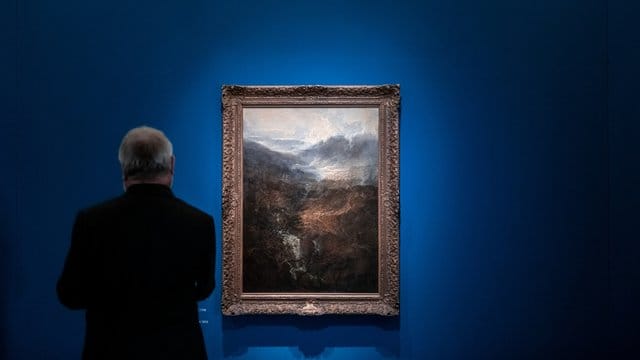 Das Gemälde "Morgen in den Corniston Fells" von Wiliam Turner in Münster. Das Gemälde "Morgen in den Corniston Fells" von Wiliam Turner in Münster.