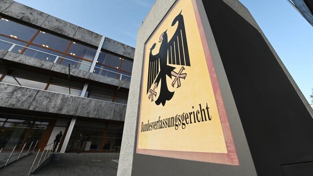 Blick auf das Bundesverfassungsgericht in Karlsruhe.
