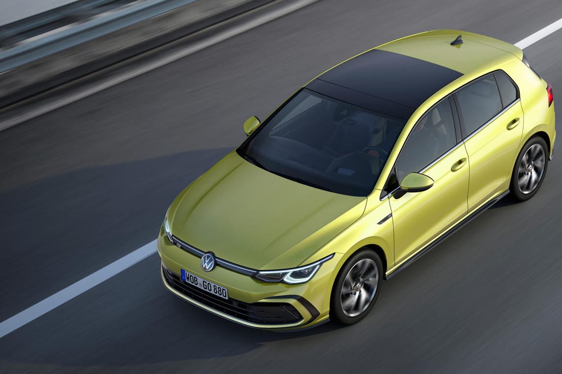 Neuer VW Golf: Ein Messe-Fahrzeug brachte dem Konzern jetzt eine Strafzahlung ein.