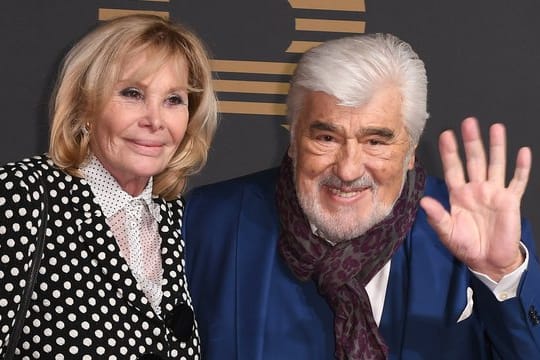 Mario Adorf und seine Frau Monique Faye 2018 in Berlin.