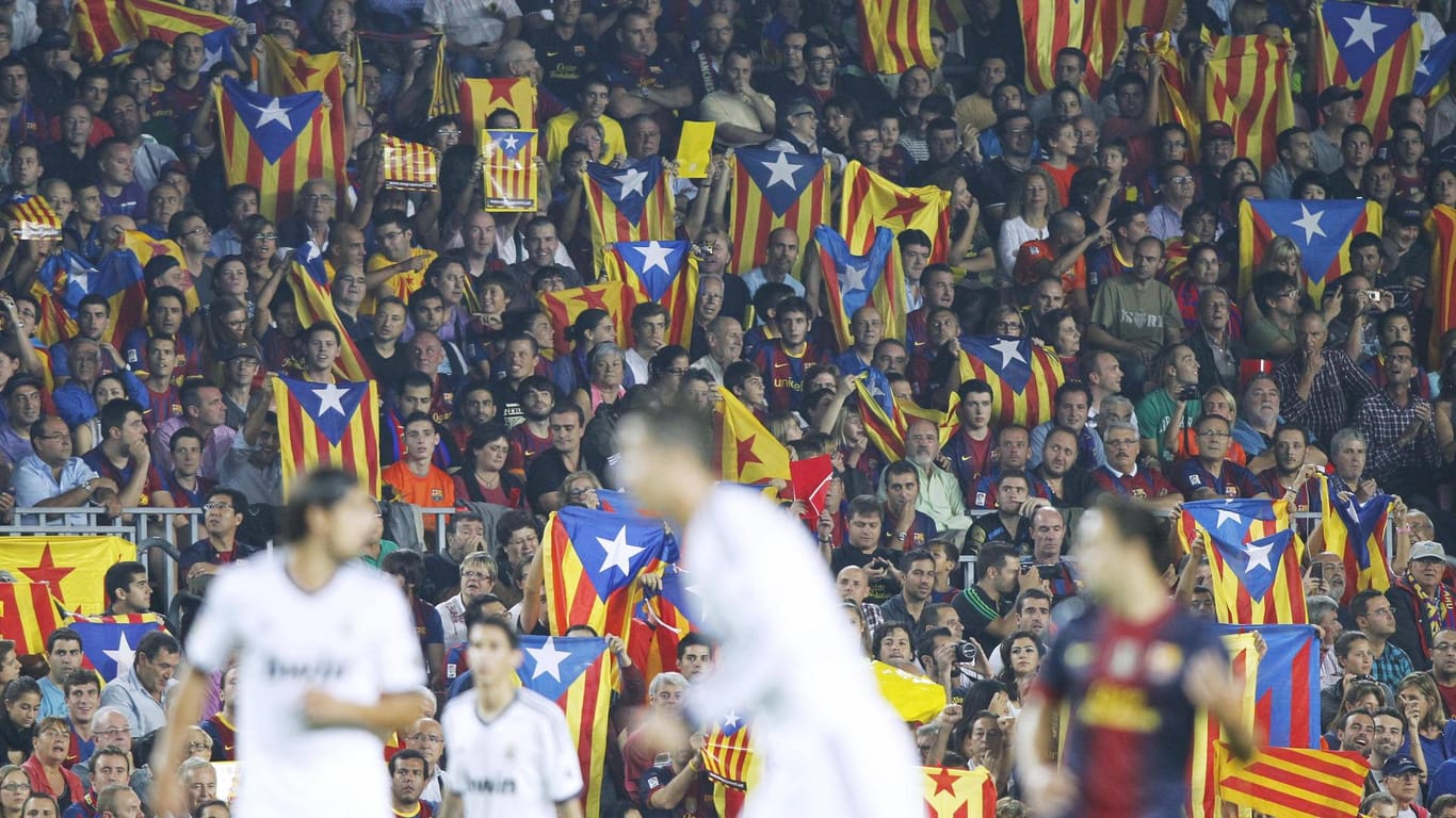 Wurde in der Vergangenheit oft als Bühne für Unabhängigkeitsbekundungen genutzt: Der "Clásico" zwischen Real Madrid und Barcelona.