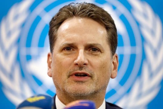 Der bisherige UNRWA-Chef Pierre Krähenbühl, hier Mitte Februar, hat seinen Rücktritt erklärt.