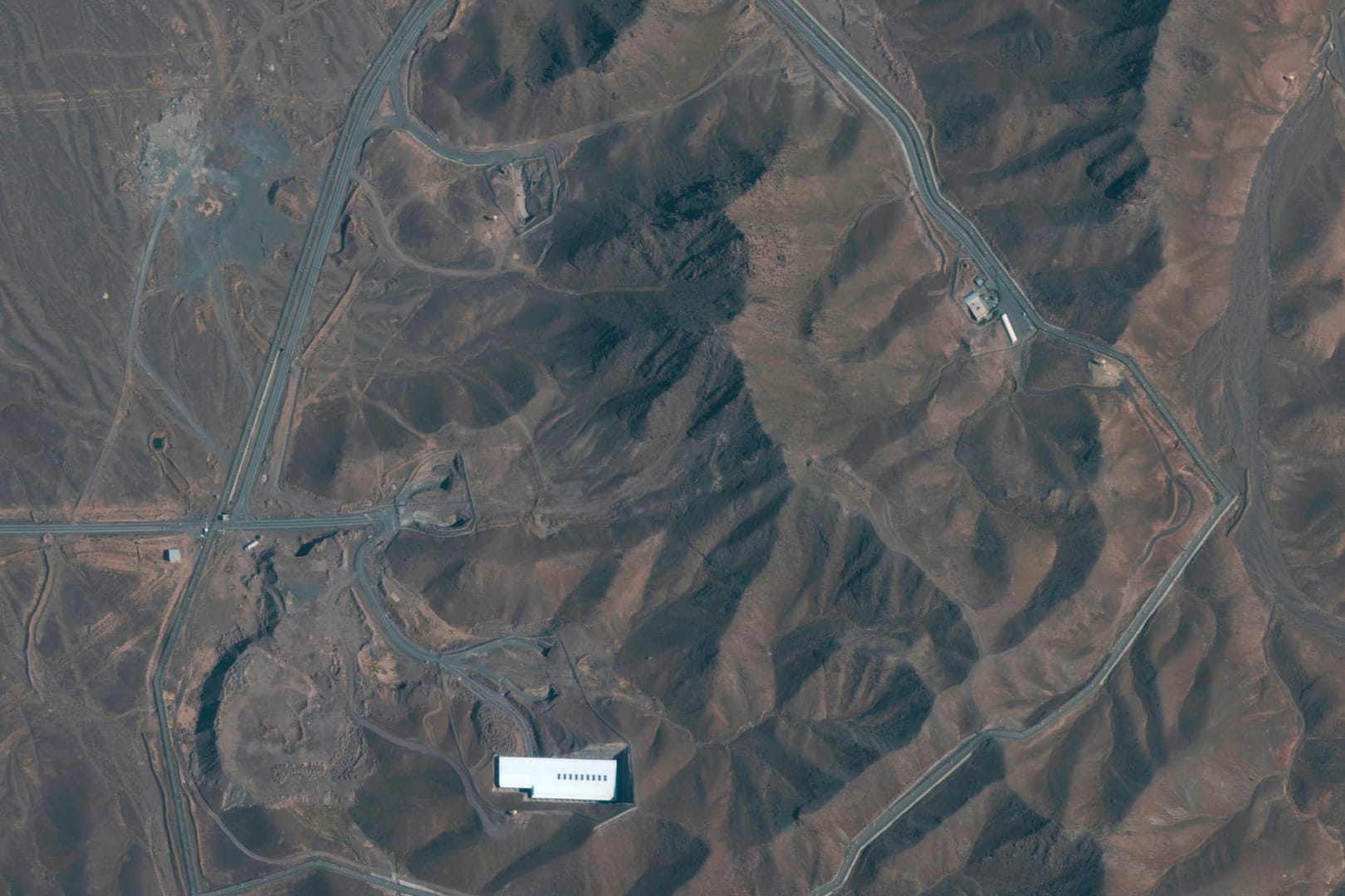 Satellitenbild der Atomanlage Fordo: Der Iran hat die Urananreicherung hier wieder aufgenommen.