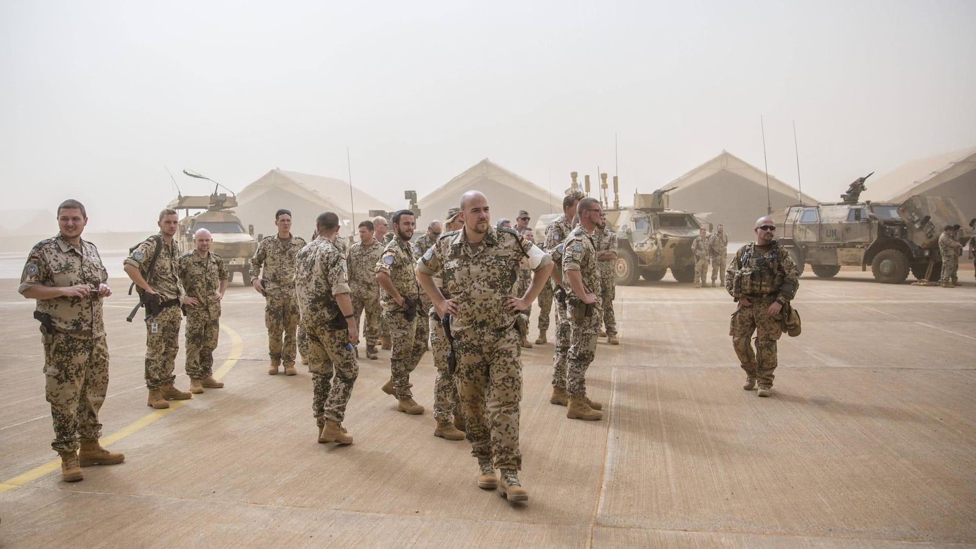 Deutsche Soldaten auf einem UN-Stützpunkt in Mali.