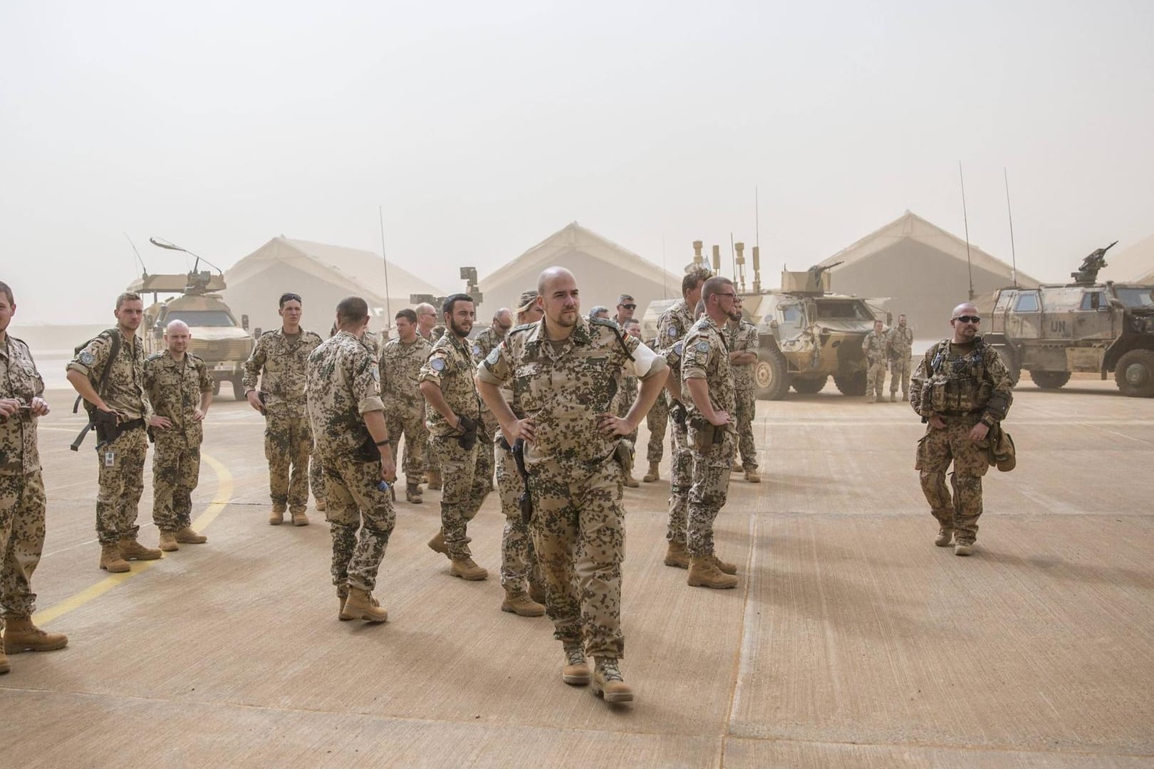 Deutsche Soldaten auf einem UN-Stützpunkt in Mali.