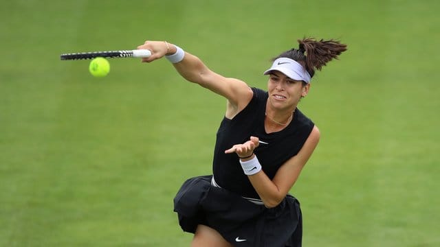 Die australische Tennisspielerin Ajla Tomljanovic in Aktion.