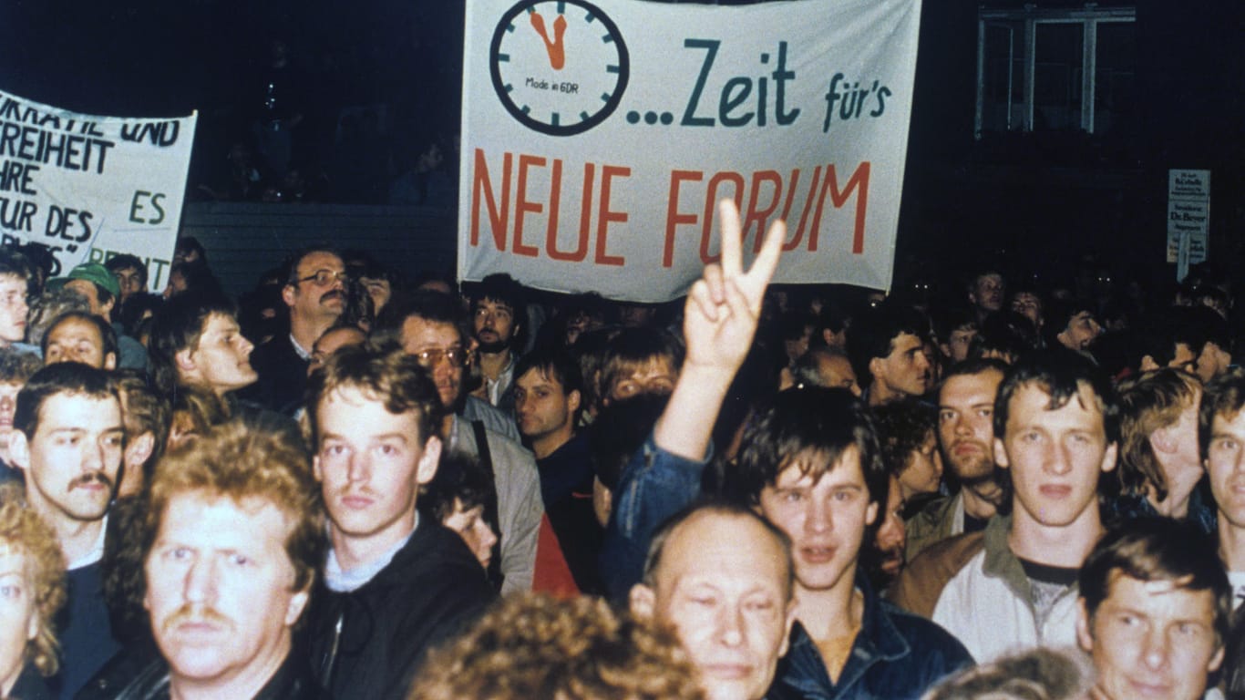 Montagsdemonstration in Leipzig
