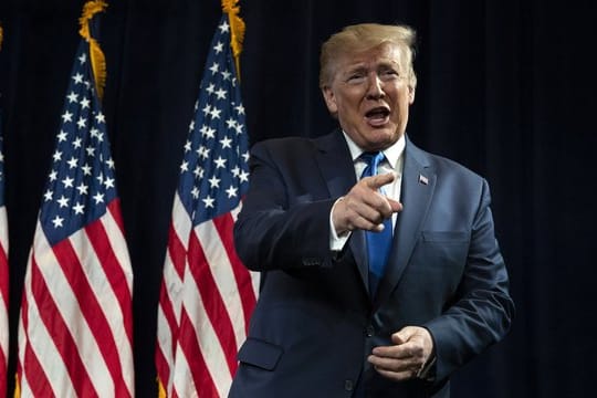 Donald Trump, Präsident der USA, während einer Wahlkampftour.