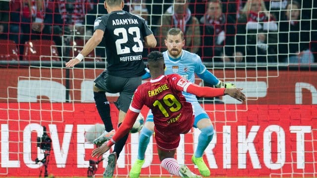 Sargis Adamyan (23) brachte mit seinem Tor zum den 1:1 Hoffenheim in Köln auf die Siegerstraße.