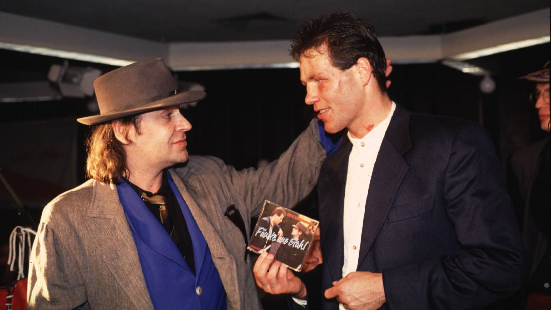 Größen: Henry Maske (r.) mit Udo Lindenberg 1992.