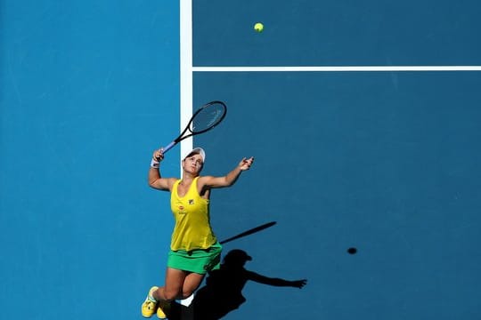 Setzte sich klar in zwei Sätzen gegen Caroline Garcia durch: Ashleigh Barty in Aktion.