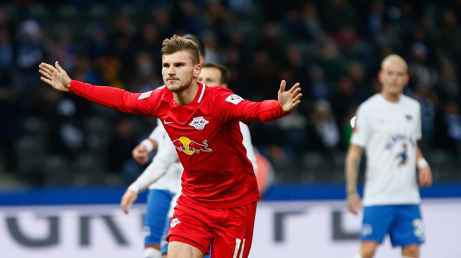 Traf auch in Berlin: Leipzigs Angreifer Timo Werner.