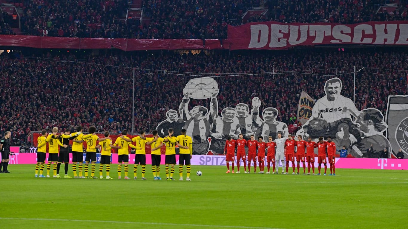 Diese Bilder konnten viele Fans Zuhause anscheinend nicht sehen: Die Minuten vor dem Topspiel zwischen Bayern und Dortmund.