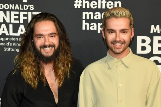 Tom und Bill Kaulitz (r) bei der McDonald's Benefizgala in München.