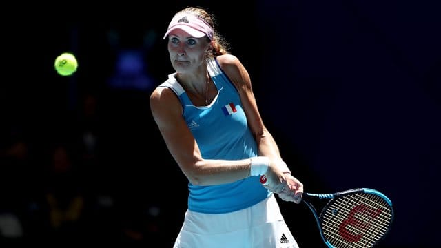 Die Französin Mladenovic (Im Bild) setzte sich mit Garcia im abschließenden Doppel gegen die Australierinnen durch.