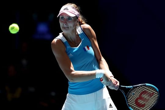 Die Französin Mladenovic (Im Bild) setzte sich mit Garcia im abschließenden Doppel gegen die Australierinnen durch.