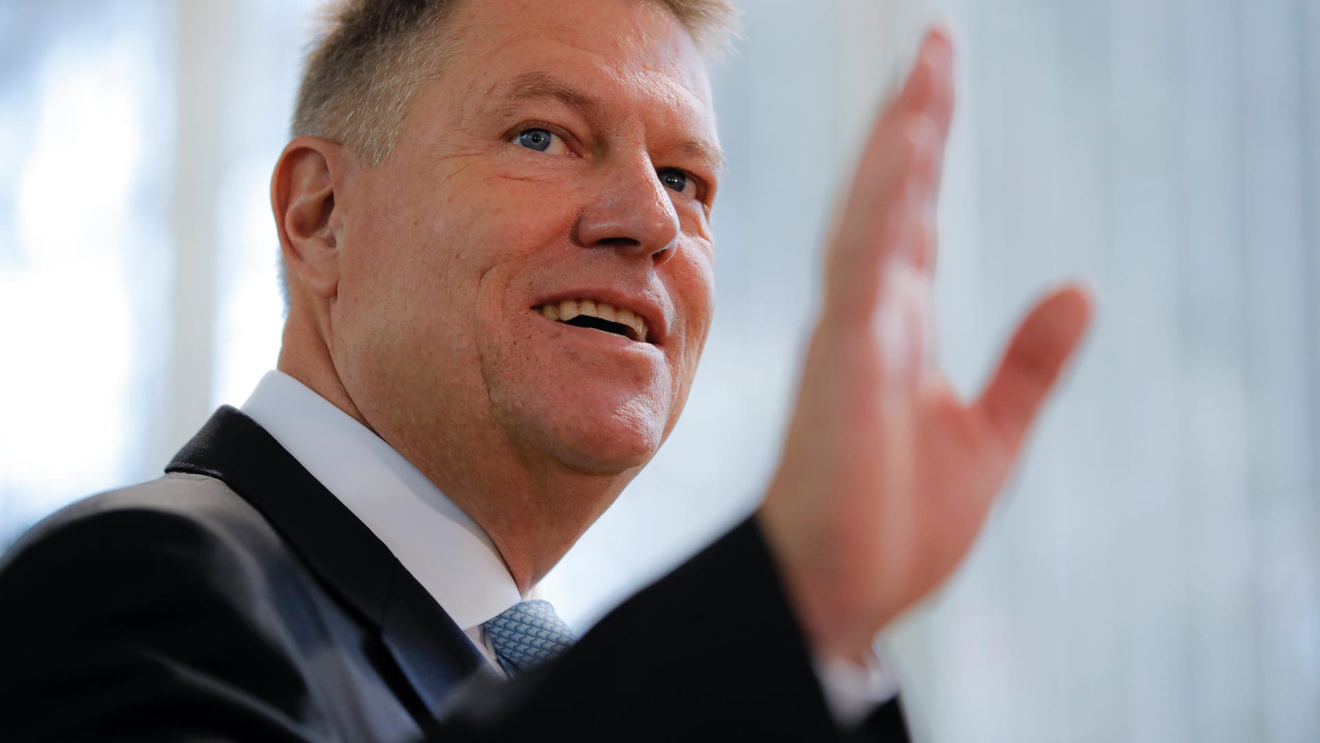 Klaus Iohannis: Er ist mit großem Abstand Favorit bei der Präsidentenwahl in Rumänien.