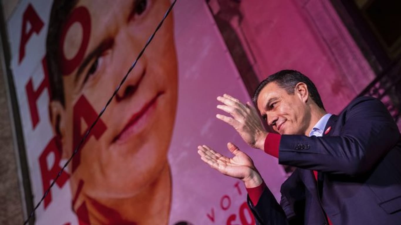 Pedro Sánchez hat mit den Sozialisten zwar die Wahl gewonnen, aber keine Regierungsmehrheit.