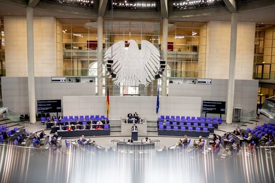 Der Plenarsaal des Deutschen Bundestags.