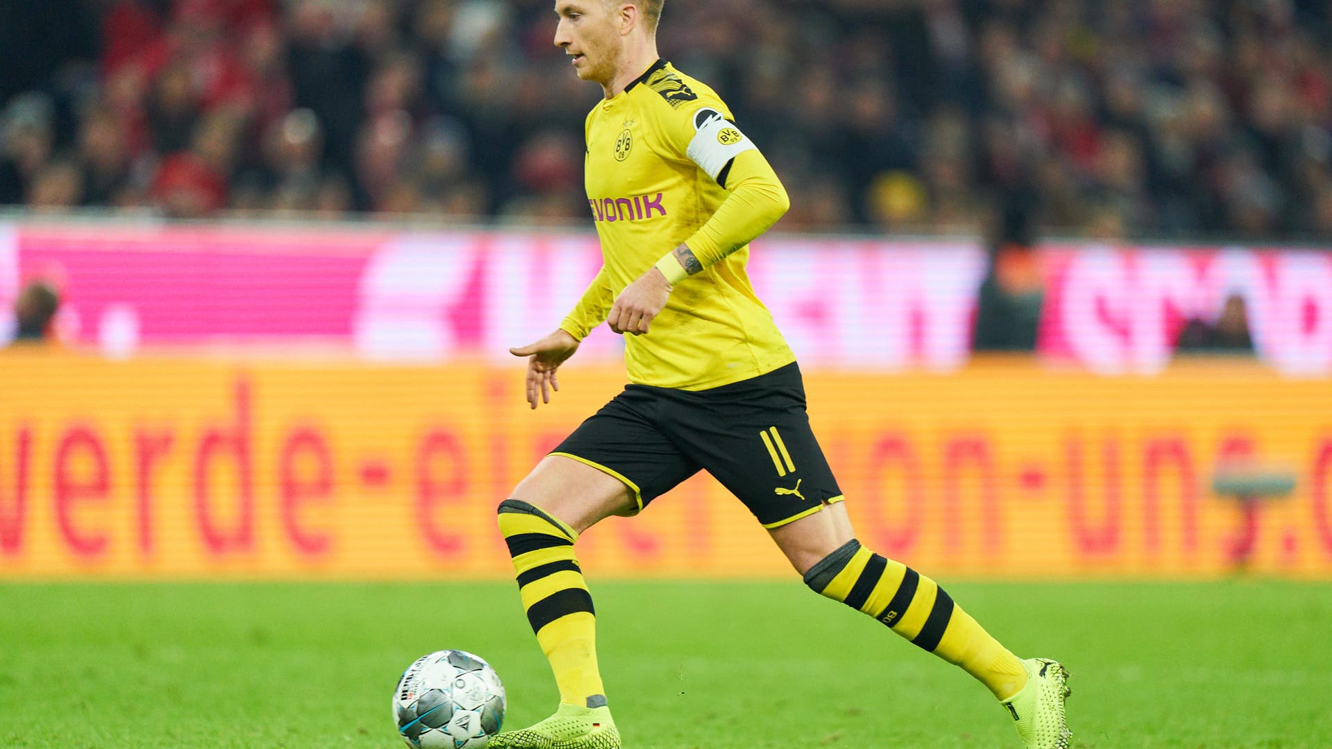 BVB-Spieler Marco Reus beim Spiel gegen den FCB: Reus hat bekanntgegeben, nicht an den Länderspielen teilzunehmen.