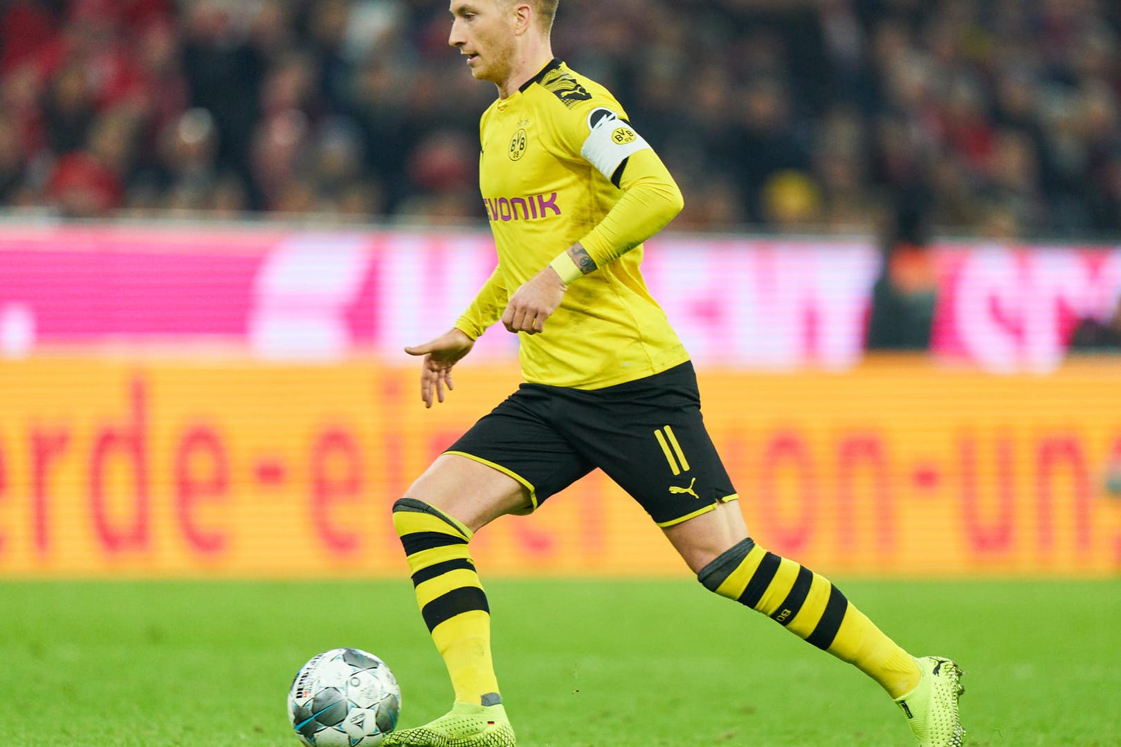 BVB-Spieler Marco Reus beim Spiel gegen den FCB: Reus hat bekanntgegeben, nicht an den Länderspielen teilzunehmen.