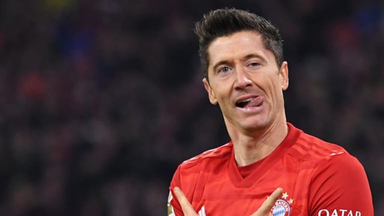 Bayern Münchens Stürmer Robert Lewandowski ist derzeit in Topform.