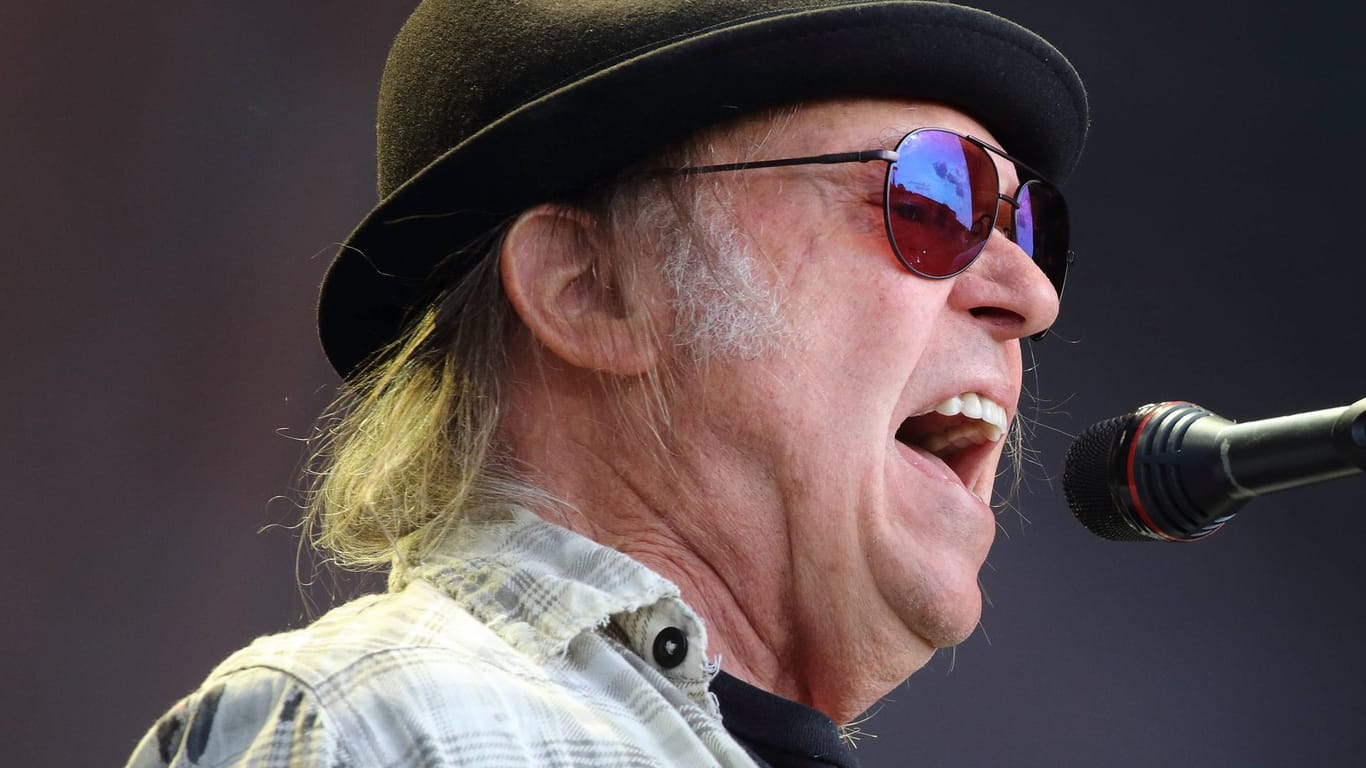 Neil Young in London: Der kanadische Musiker will in den USA mitmischen. (Archivbild)