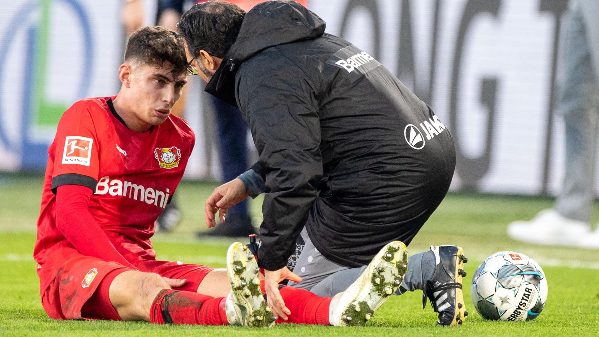 Kai Havertz: Der Nationalspieler verletzte sich im Spiel in Wolfsburg.