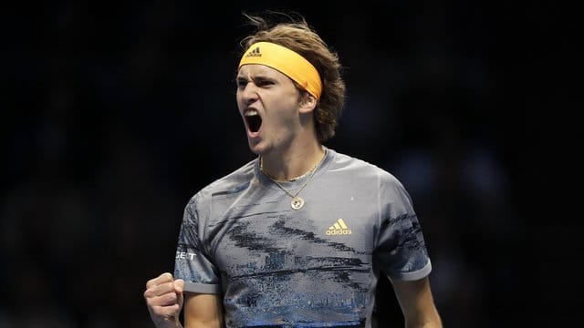 Hat sich gegen Rafael Nadal durchgesetzt: Alexander Zverev jubelt über einen gewonnenen Punkt.