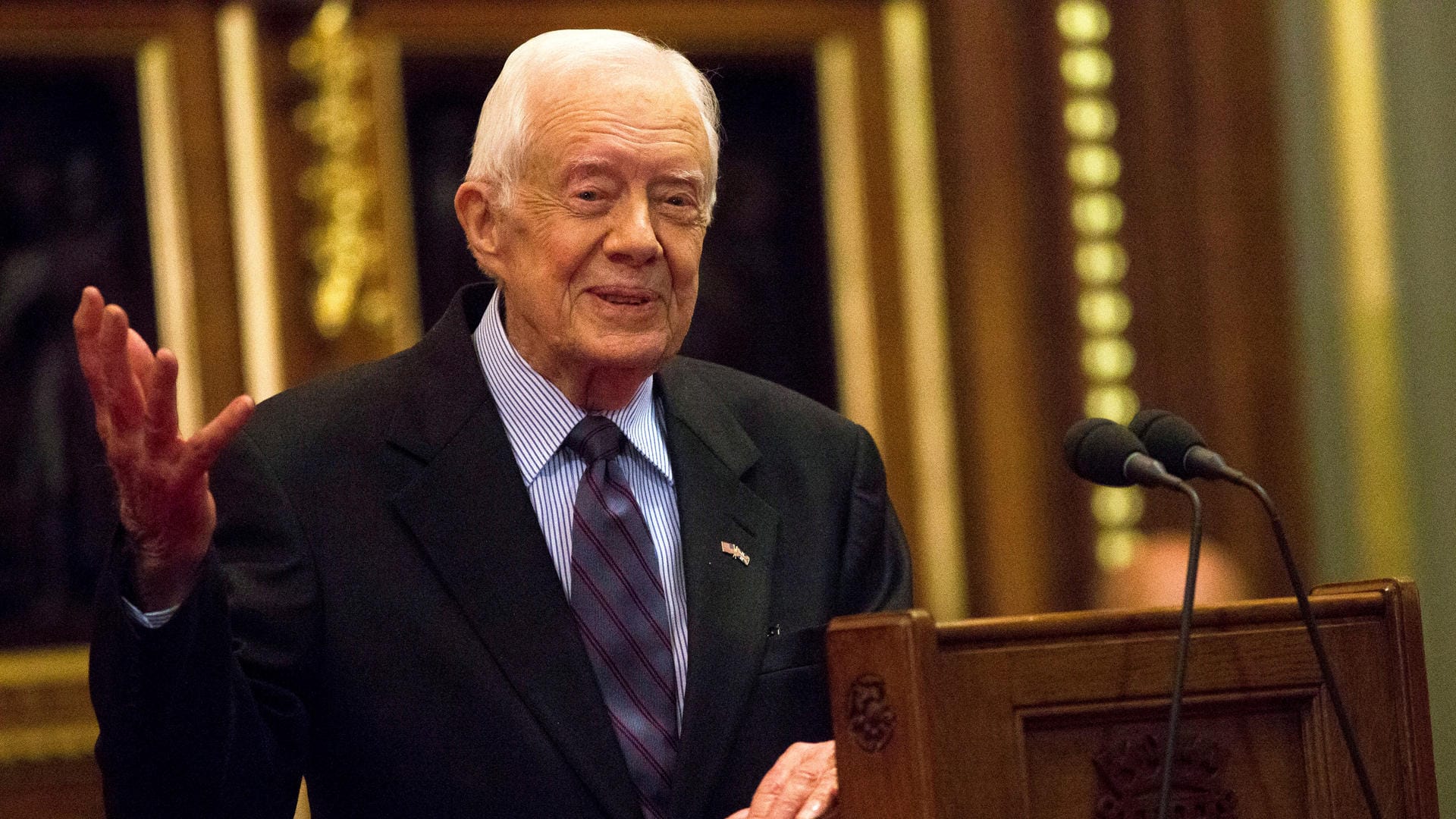 Jimmy Carter: Der ehemalige Präsident der USA wird im Krankenhaus behandelt.