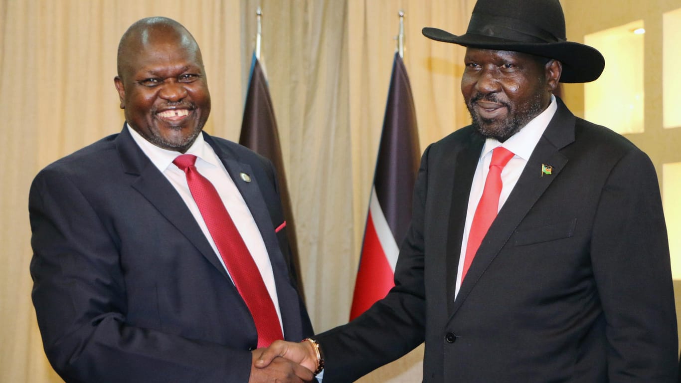Salva Kiir und Riek Machar: Ihr Machtkampf führte den Südsudan in einen fünfjährigen Bürgerkrieg.