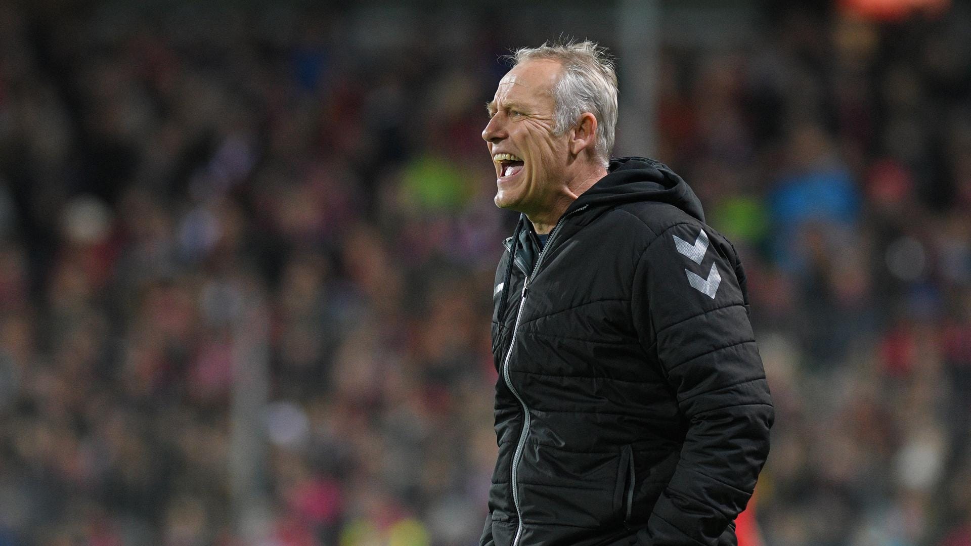 Freiburgs zwölfter Mann: Trainer Christian Streich.