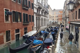 Überschwemmungen in Venedig: Das Hochwasser erreichte Rekordwerte.