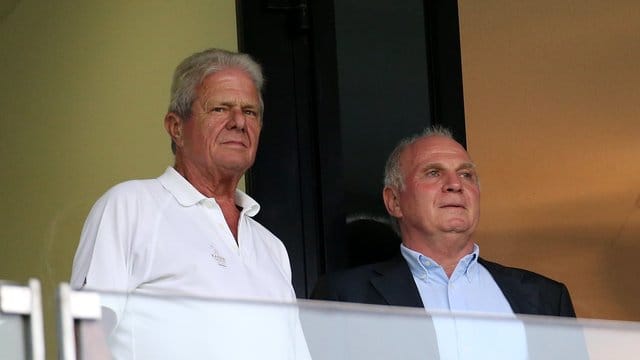 Zwei Persönlichkeiten im deutschen Fußball: Dietmar Hopp (l) und Uli Hoeneß.