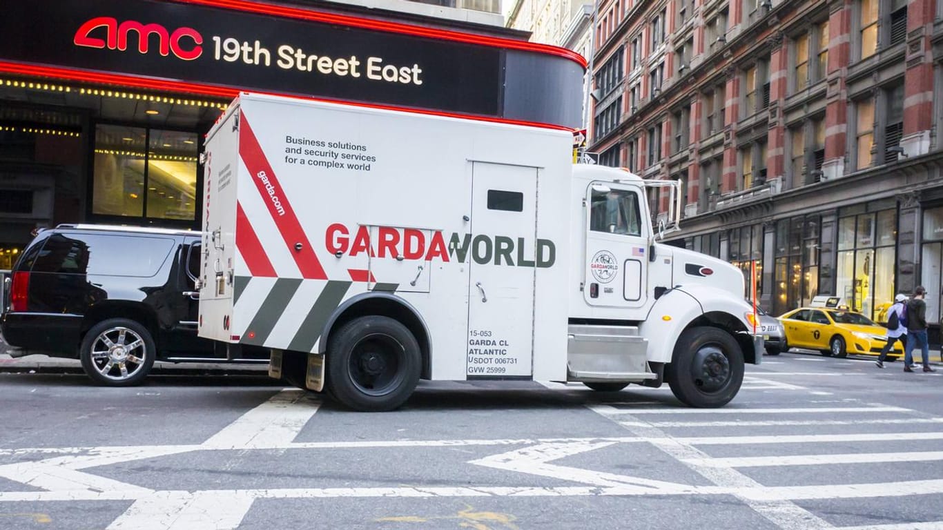 Ein gepanzertes Fahrzeug von GardaWorld in New York: Die Firma ist weltweit im Sicherheitssektor tätig.