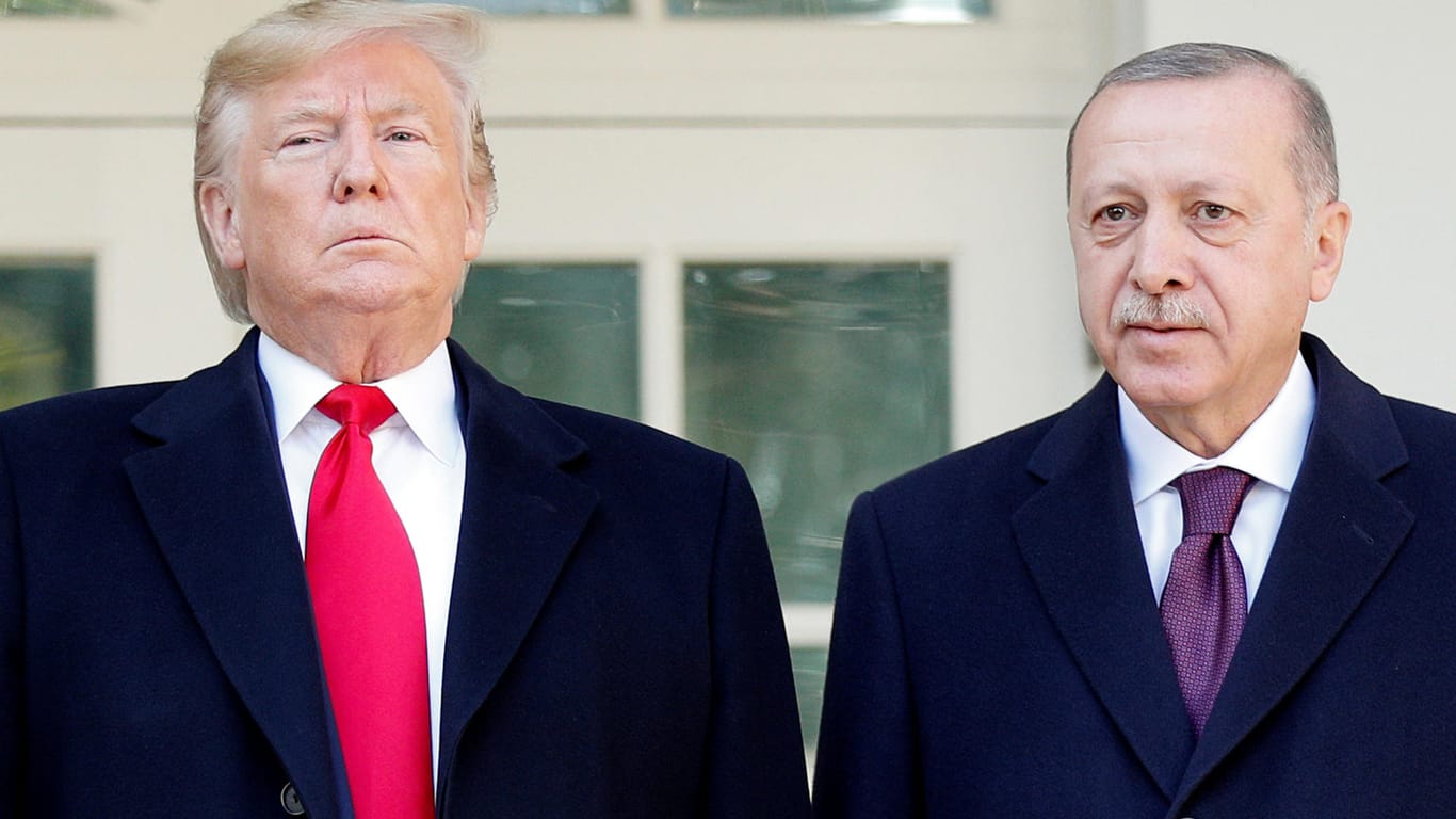 US-Präsident Donald Trump empfängt seinen türkischen Kollegen Recep Tayyip Erdogan im Weißen Haus: Das Verhältnis beider Staaten ist derzeit extrem angespannt.