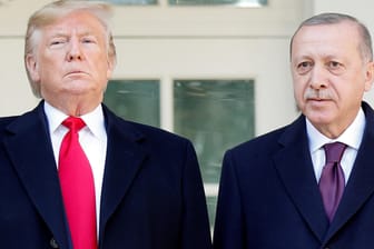 US-Präsident Donald Trump empfängt seinen türkischen Kollegen Recep Tayyip Erdogan im Weißen Haus: Das Verhältnis beider Staaten ist derzeit extrem angespannt.