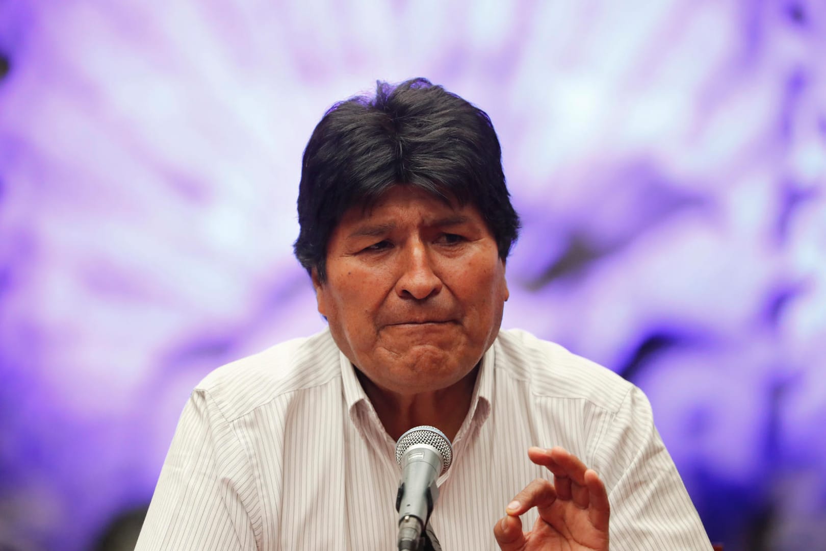 Evo Morales: Der ehemalige Präsident Boliviens hat auf einer Pressekonferenz in Mexiko gesprochen.