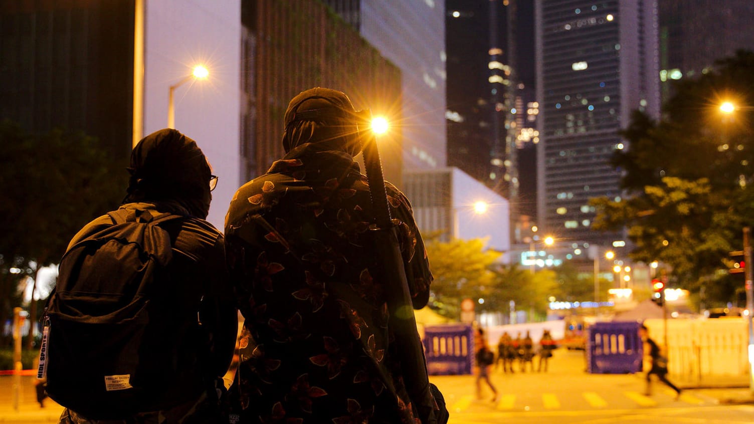 Demonstranten in Hongkong: Die Auseinandersetzungen zwischen vor allem studentischen Demonstranten und Polizei eskalieren.