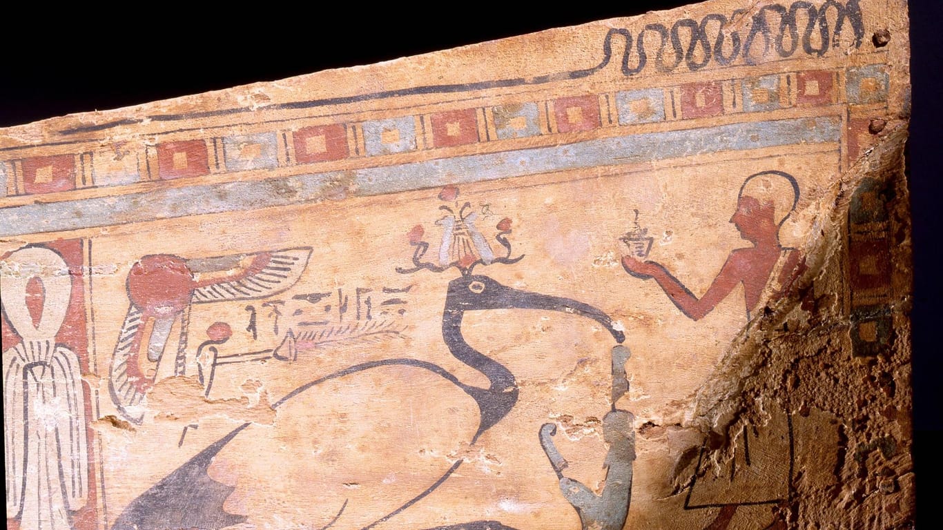 Abbildung eines Ibis auf einem alten Sarg, ca. 380 v.Chr.: Seit über 150 Jahren ist das Tier in Ägypten nicht mehr zu finden.
