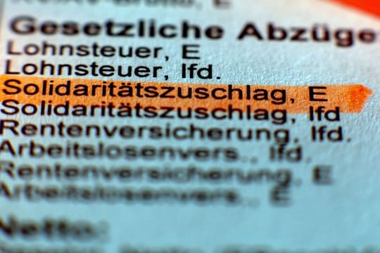 Die meisten Bundesbürger müssen ab 2021 keinen Solidaritätszuschlag mehr zahlen.