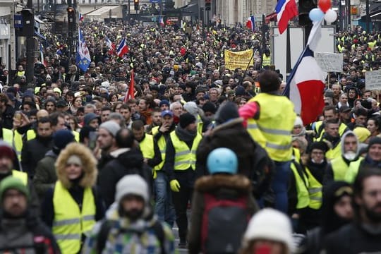 Zur Hochzeit der "Gelbwesten"-Demonstrationen waren Hunderttausende auf den Straßen.