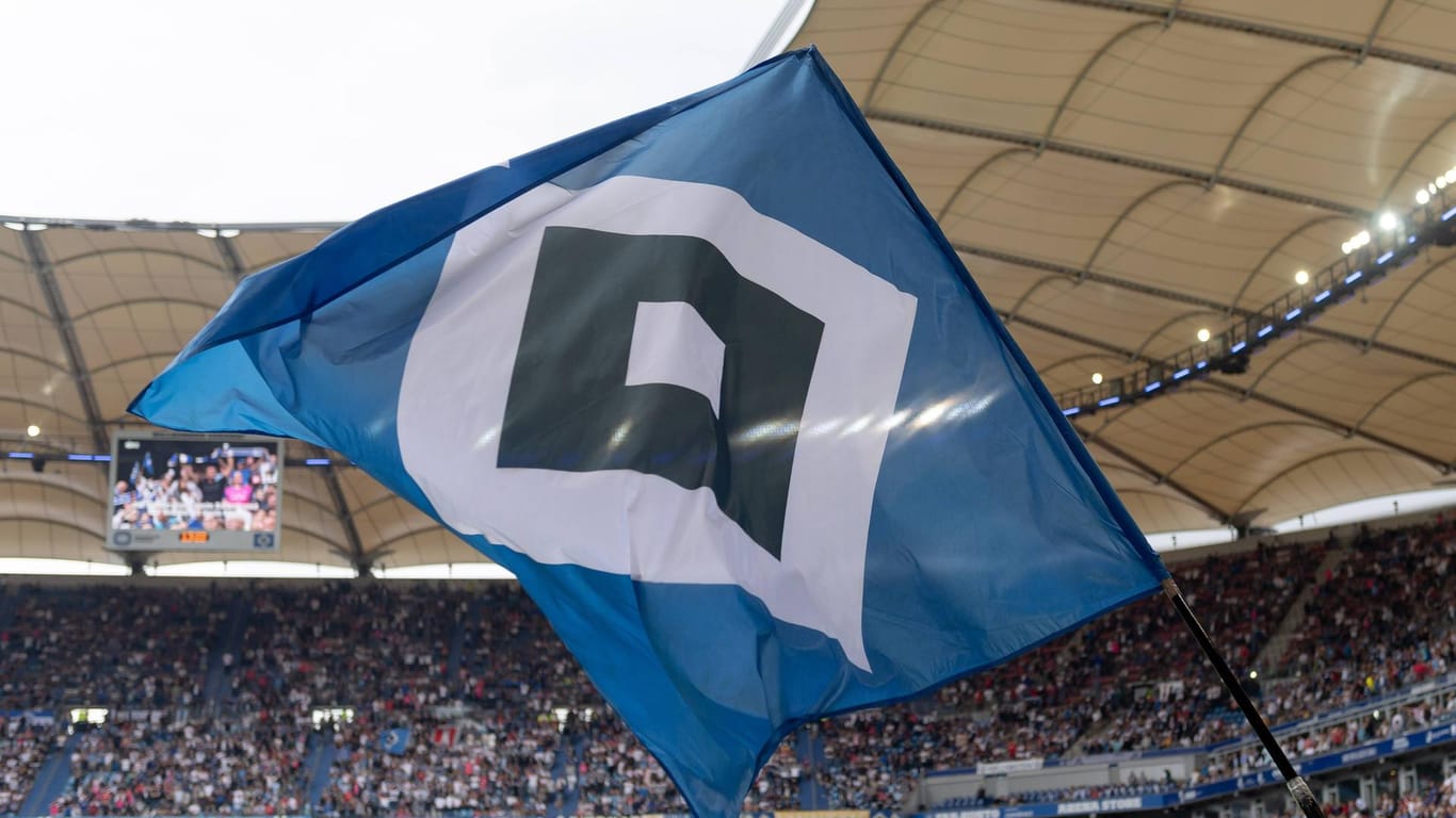 HSV-Fahne im Stadion: Die Vereins-AG hat Verluste gemacht.