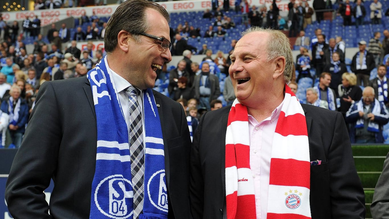 Auch privat befreundet: Schalke-Boss Clemens Tönnies (li.) und Hoeneß.
