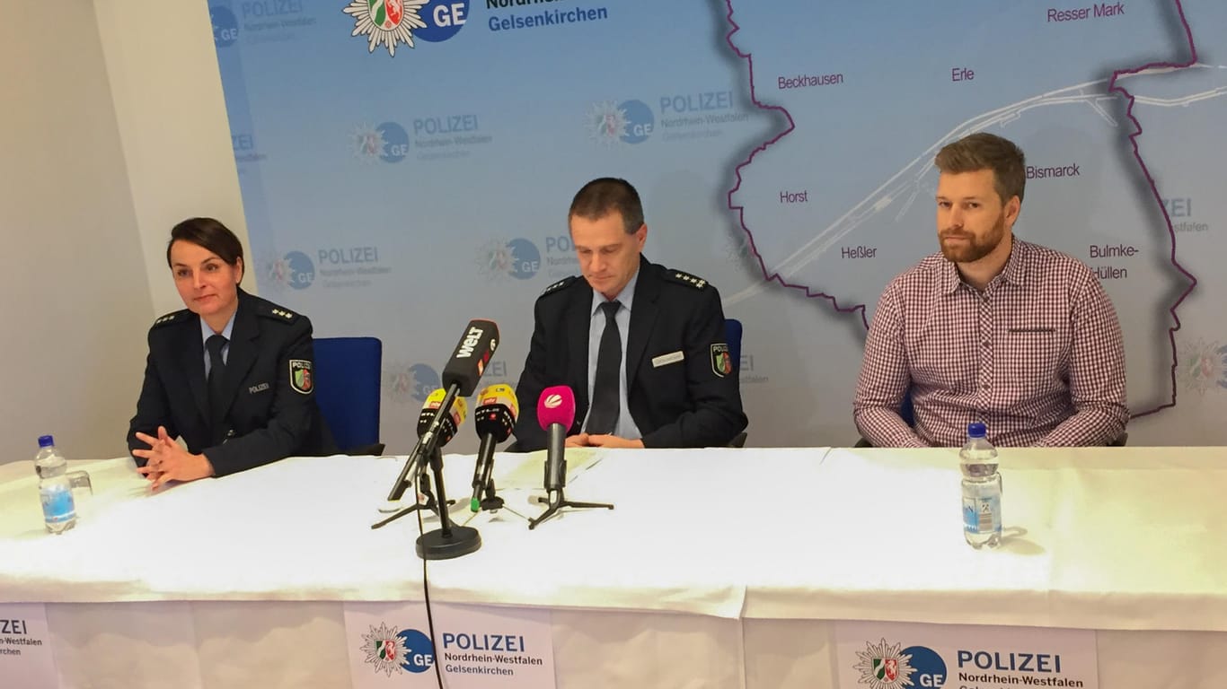 Gelsenkirchen: Auf einer Pressekonferenz äußerte sich die Polizei zu dem mutmaßlichen Angriff eines Unbekannten mit einer Spritze auf ein 13-jähriges Mädchen.