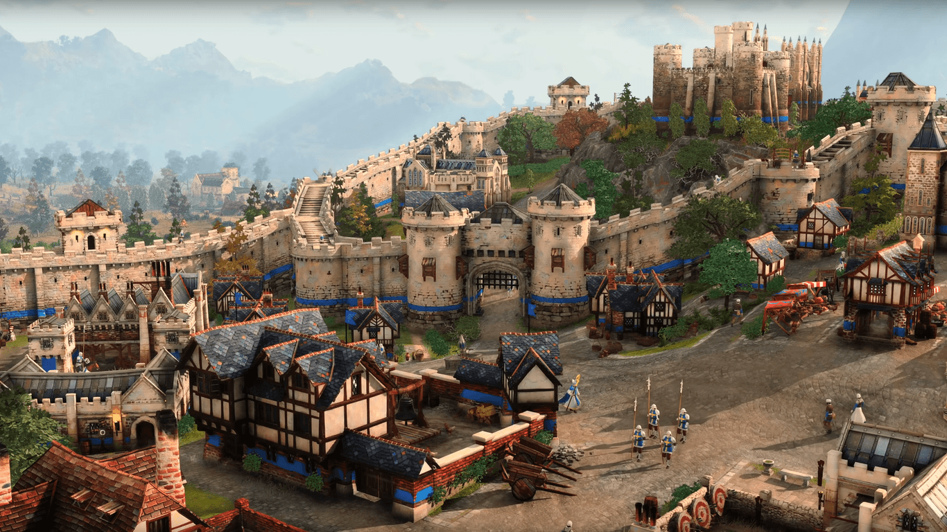 Ein Screenshot aus "Age of Empires IV": Microsoft zeigte erste Spielszenen aus dem Strategiespiel.